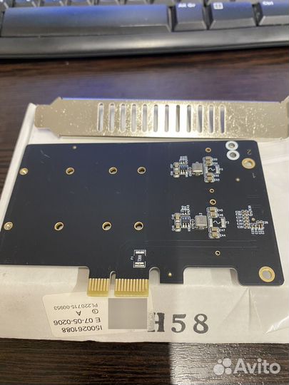 Плата расширения 2*M.2 SATA SSD в PCI-E