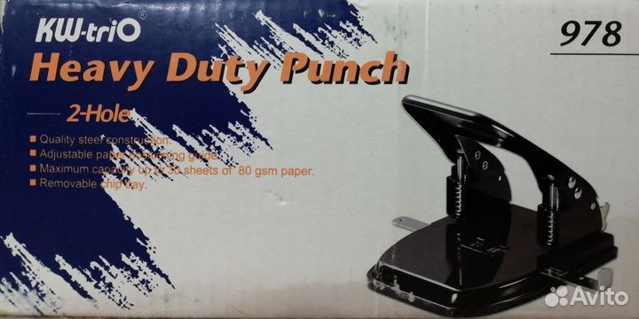 Дырокол, Новый KW-trio 978, большой, до 30 листов