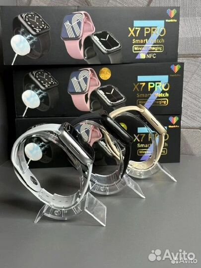 Смарт часы X 7 PRO (Розовыи) новые
