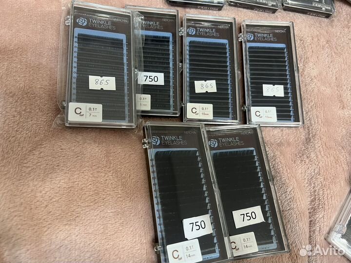 Ресницы для наращивания 0,10