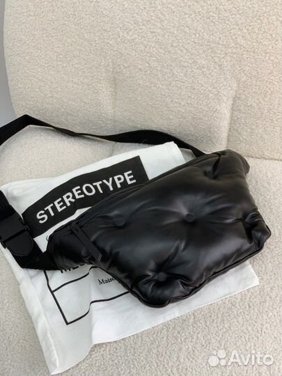 Maison martin margiela сумка поясная кожа 100