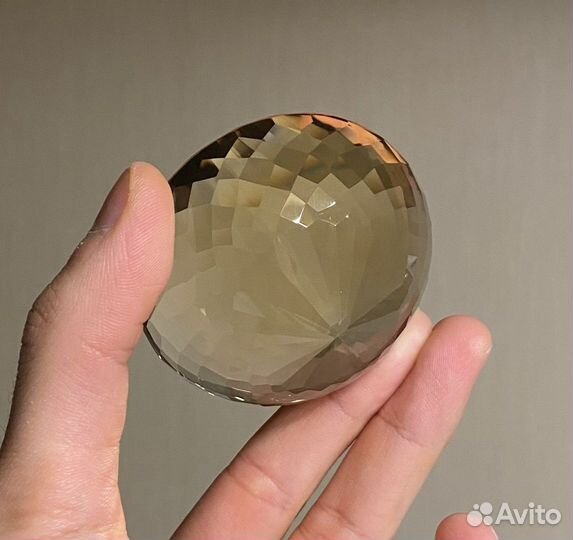 Цитрин граненый коллекционный необлагороженный