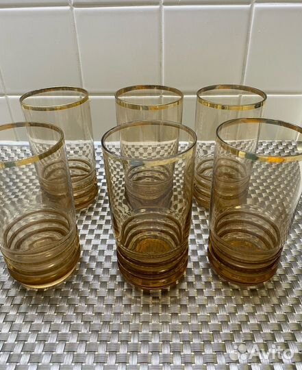 Стаканы из тонкого стекла СССР
