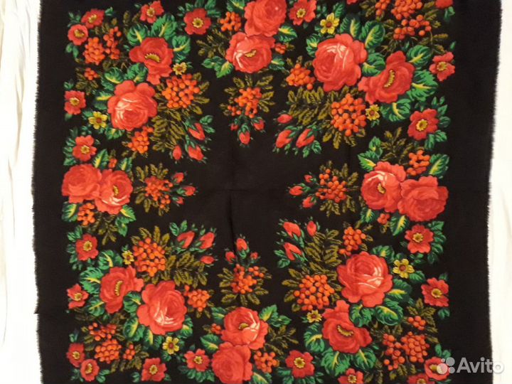 Павловопосадский платок шерстяной