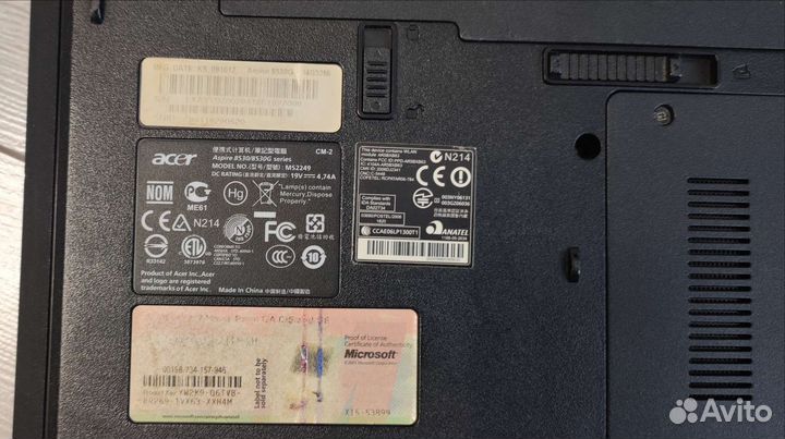 Ноутбук Acer Aspire 8530g ms2249