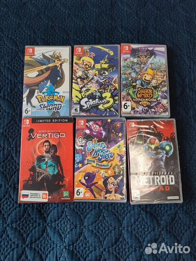 Картриджи nintendo switch (новые и распакованные)