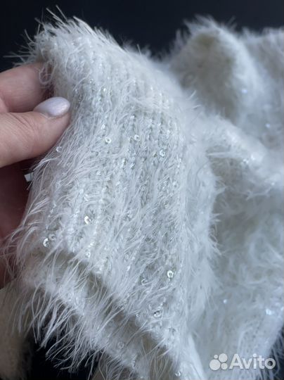 Кардиган пушистый для девочки р104 Италия
