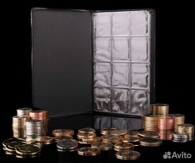 Альбом для монет / кляссер (72 ячейки)
