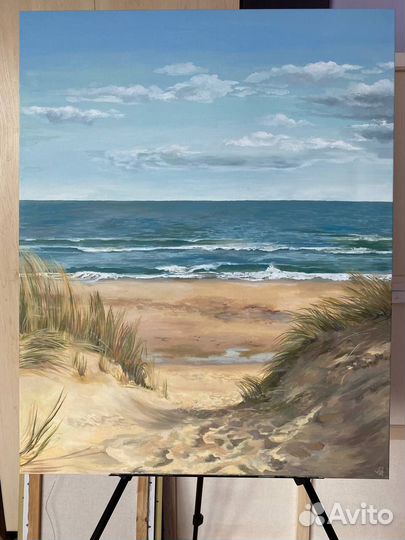 Картина маслом море