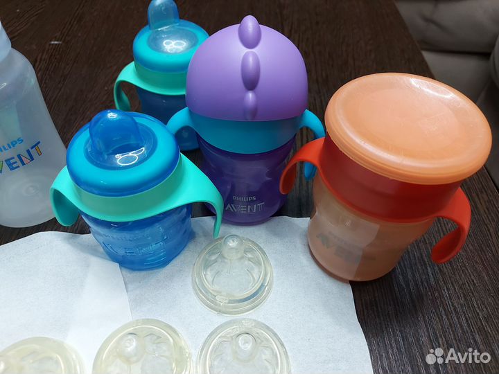Детские бутылочки,поильники,непроливайка avent