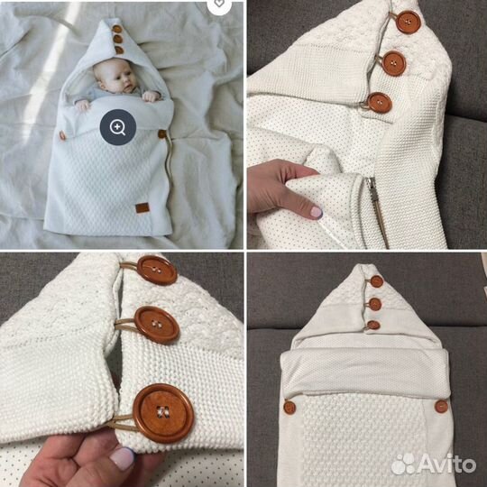 Комплект на выписку весна осень конверт +комбез