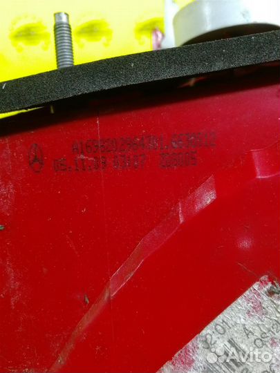 Фонарь задний левый Mercedes-Benz A160 W169