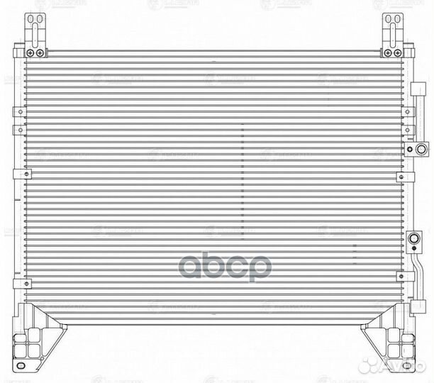 Радиатор кондиц. для а/м SsangYong Rexton II (0