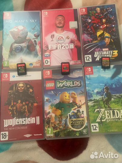 Zelda Mario Minecraft Splatoon FIFA lego Switch