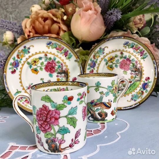 Антикварные кофейные пары Spode Англ