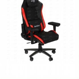 Кресло игровое Aerocool Crown Leatherette красный