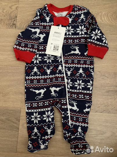 Новогодний бодик новый с биркой