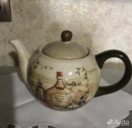 Масленка и чайник заварочный