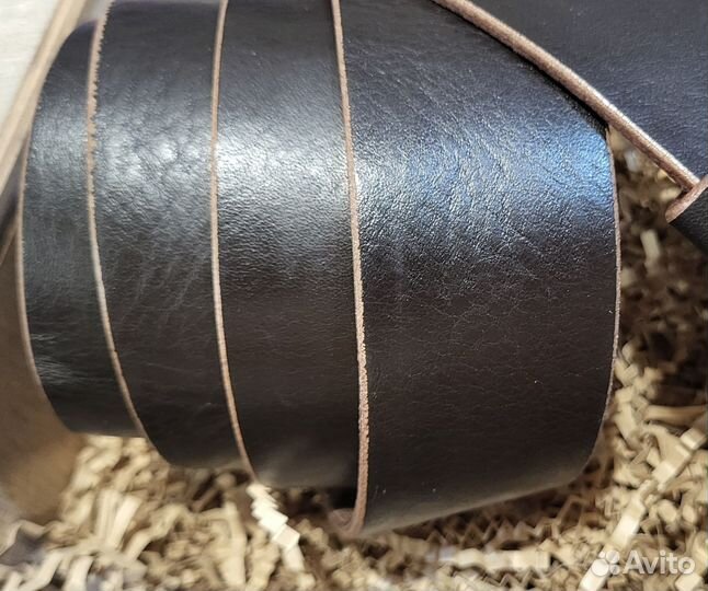 Мужской кожаный ремень ручной работы