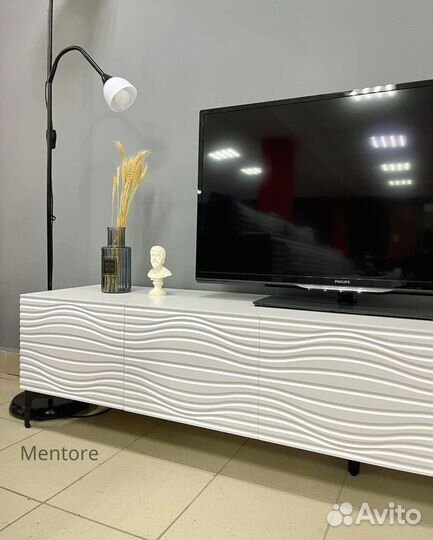 Тумба тв Bravo в белом цвете (конструктор)