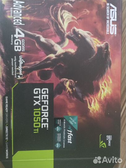 Видеокарта gtx 1050 ti 4gb Cerberus