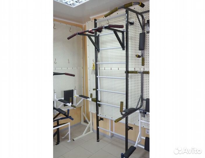 Шведская стенка с навесным турником