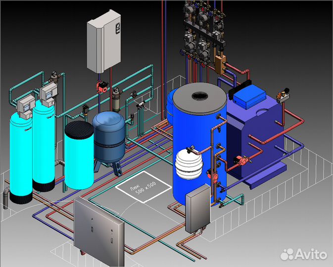 Проект отопления, электроснабжения, водоснабжения