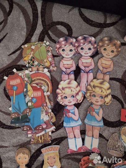 Куклы бумажные СССР