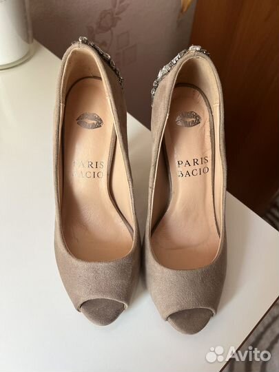 Туфли женские 36 размер замшевые бежевые