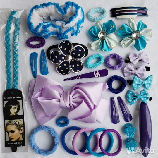 Аксессуары для волос пакетом, всё новое