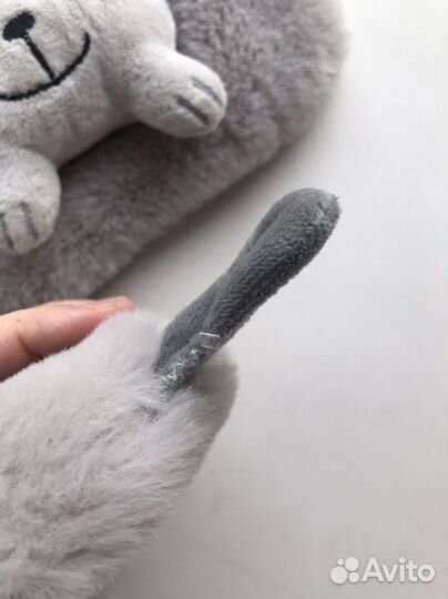 Детский пушистый шарф с котом ostin