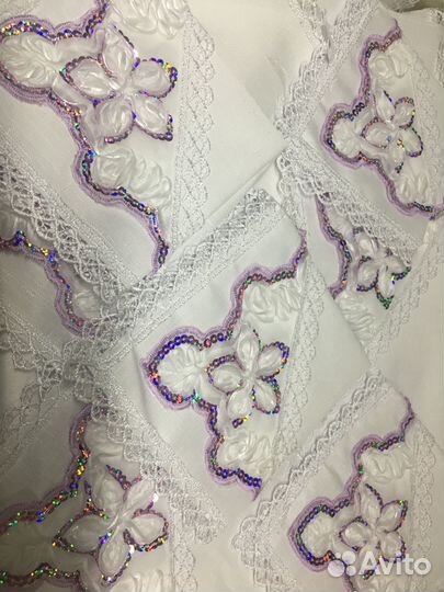 Комплект штор для кухни + скатерть+12 шт салфеток