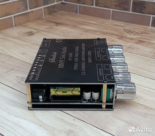 Аудио усилитель 2x50 + 100 Ватт. XY-S100L