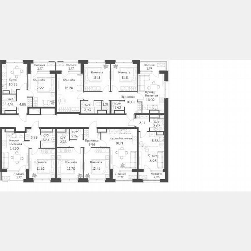1-к. квартира, 33,8 м², 24/25 эт.