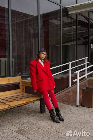 Пальто пиджак женское оверсайз