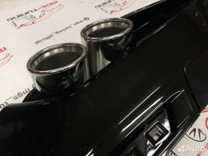 Диффузор BMW 5 G30 M-Performance + насадки М хром