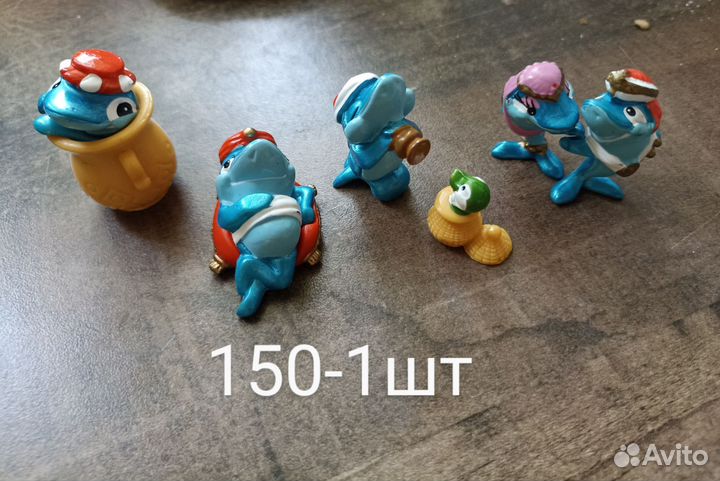 Киндеры слоники, акулы, лягушки, динозавры