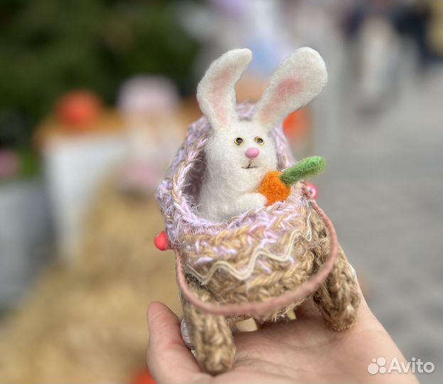 Мягкая игрушка заяц кролик подарок ручной работы