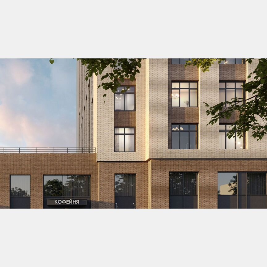 1-к. квартира, 39 м², 2/12 эт.