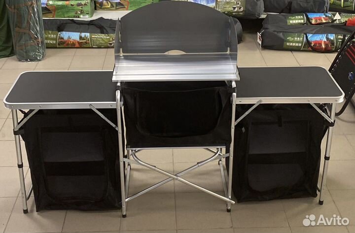 Стол кухня складной с полками