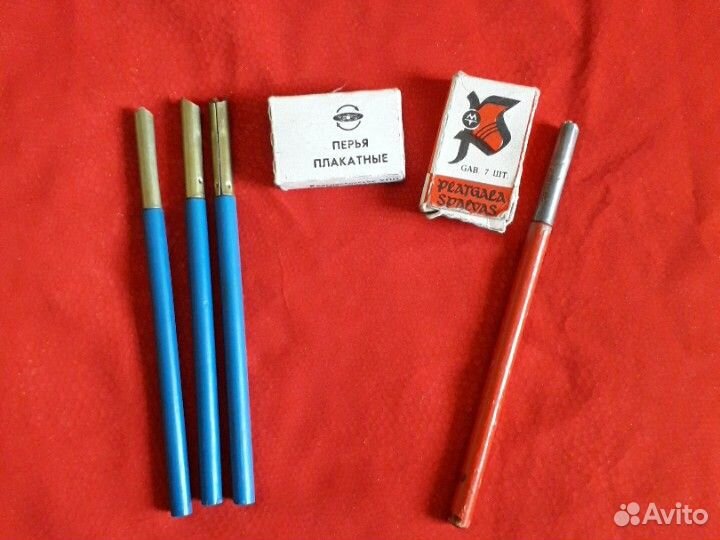 Ручки перьевые деревянные,перья из СССР