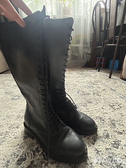 Сапоги женские натуральная кожа 37