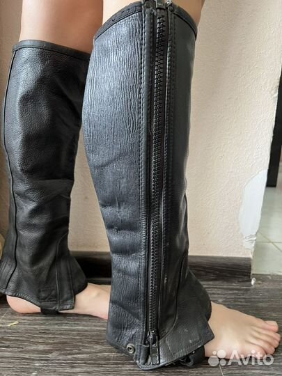 Шлем и краги кожанные