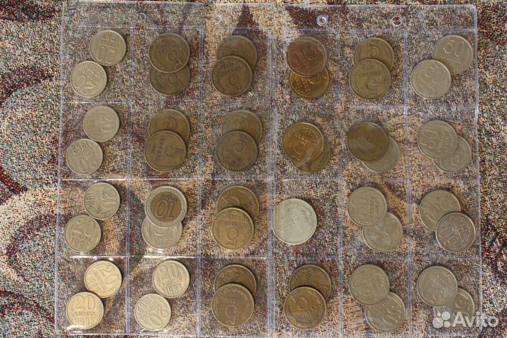 Наборы монет СССР 1961-91 182шт есть редкие.Список