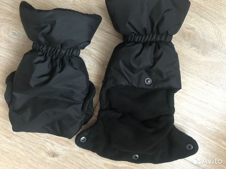 Муфта Варежки на коляску на флисе