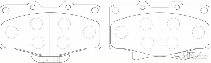 Тормозные колодки BP21351* SB nagamochi (импорт