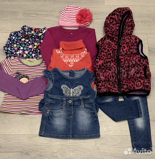 Одежда пакетом для девочки 1,5-2 года