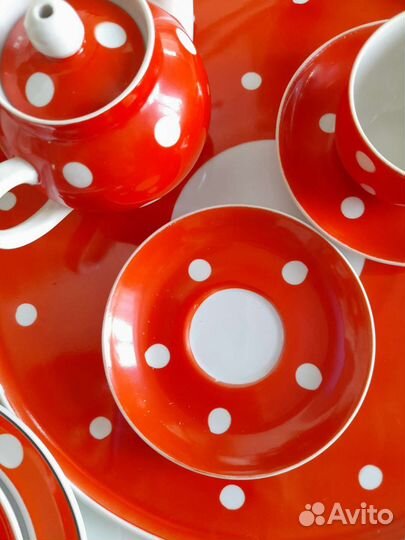 Сервиз чайный дулево винтаж фарфор