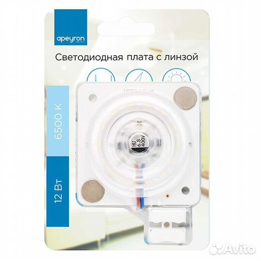 Плата светодиодная apeyron 220В 12Вт 2835 960Лм хо