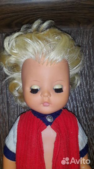 Кукла СССР резиновая с закрывающимися глазками